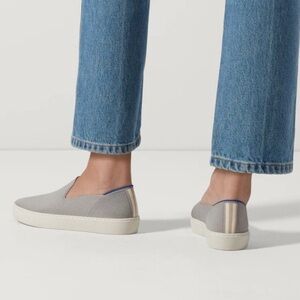 Rothy's The Original Slip On Sneaker in Light Grey